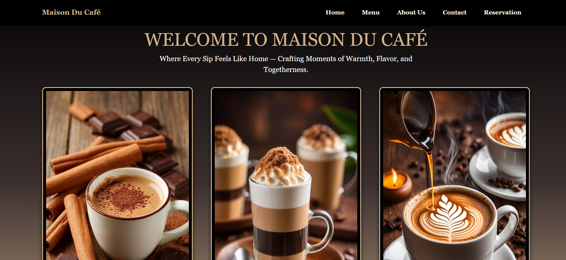 Coffee Shop Website